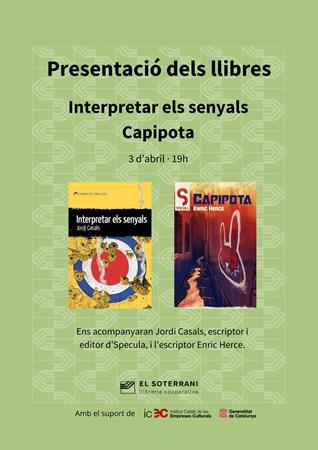 Presentació dels llibres Interpretar els Senyals i Capipota | 