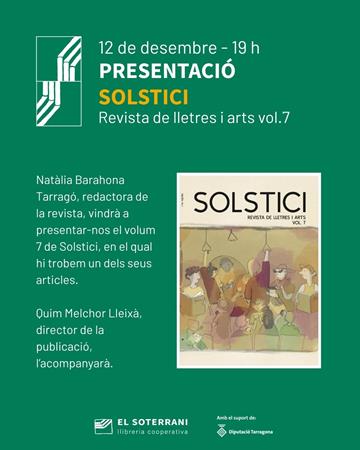 Presentació de la revista Solstici | 