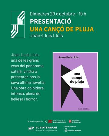 Presentació del llibre Una Cançó de Pluja | 