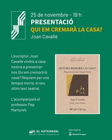 Presentació del llibre Qui ens cremarà la casa? | 
