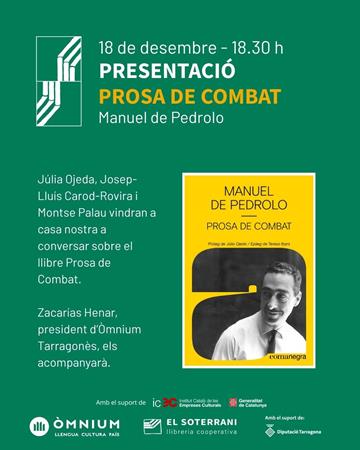 Presentació del llibre Prosa de Combat | 