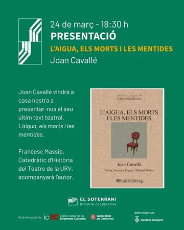Presentació del llibre L'aigua, els morts i les mentides | 