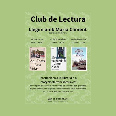 Club de lectura Llegim amb Maria Climent | 