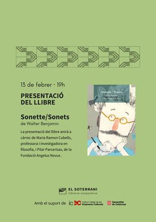 Presentació del llibre Sonnette / Sonets | 