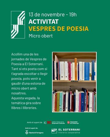 Activitat: Vespres de Poesia | 