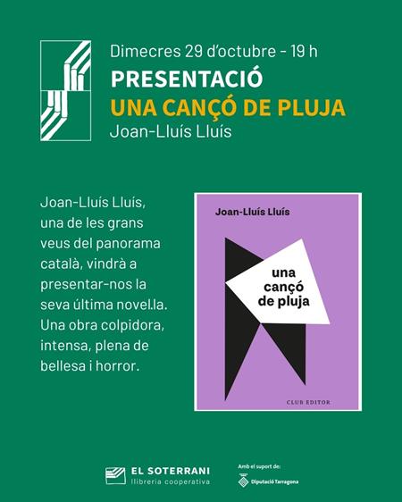 Presentació del llibre Una Cançó de Pluja | 