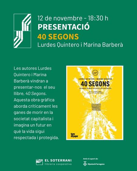 Presentació del llibre 40 Segons | 