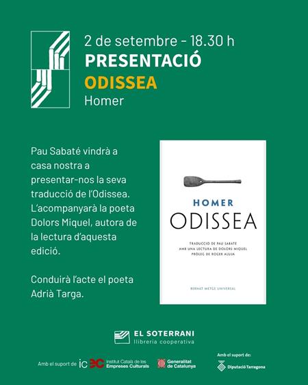 Presentació del llibre l'Odissea | 