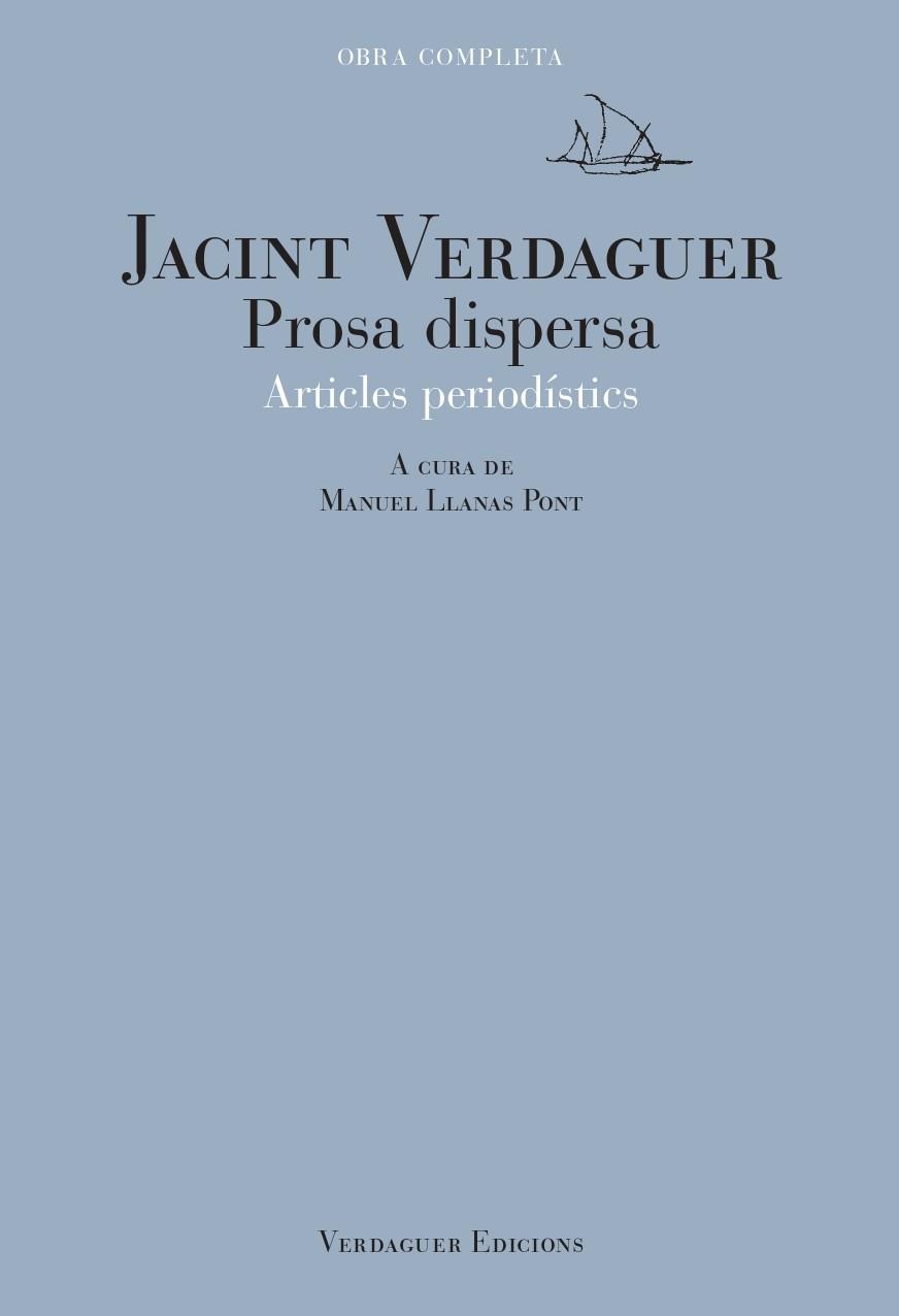 Prosa dispersa | 9788494458699 | Verdaguer i Santaló, Jacint
