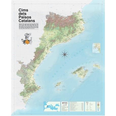 Mapa de cims dels Països Catalans | 9999902840313