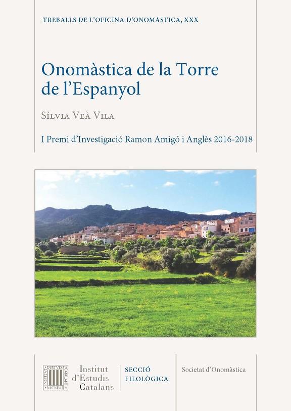 Onomàstica de la Torre de l'Espanyol | 9788499655765 | Veà Vila, Sílvia