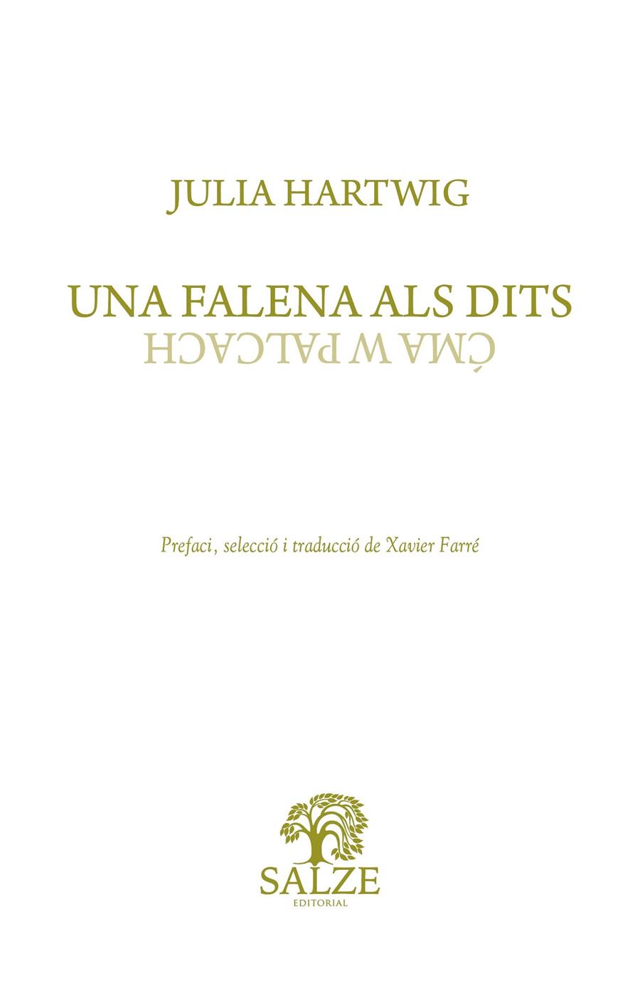 Falena als dits, una | 9788409687541 | Hartwig, Julia