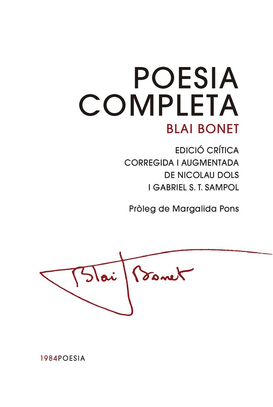 Poesia completa (Blai Bonet) | 9791387757144 | Bonet, Blai
