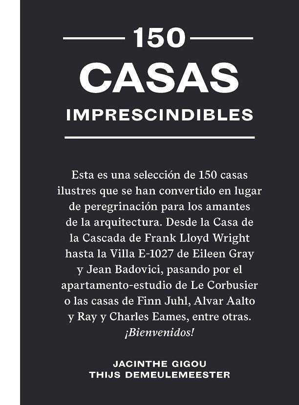 150 casas imprescindibles | 9788419043641 | Gigou, Jacinthe/Demeulemeester, Thijs