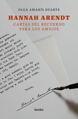 Hannah Arendt. Cartas del recuerdo para los amigos | 9788425451294 | Amarís Duarte, Olga