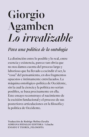 Lo irrealizable | 9786316615138 | Agamben, Giorgio