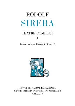 Teatre complet, 1 | 9788411560108 | Sirera Turó, Rodolf