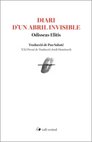 Diari d'un abril invisible | 9788410482852 | Elitis, Odiseas