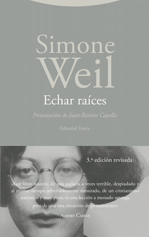 Echar raíces | 9788413643571 | Weil, Simone