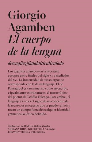 Cuerpo de la lengua, el | 9788419208965 | Agamben, Giorgio