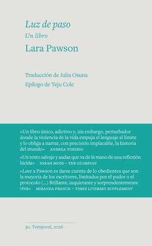 Luz de paso | 9791399175912 | PAWSON, LARA